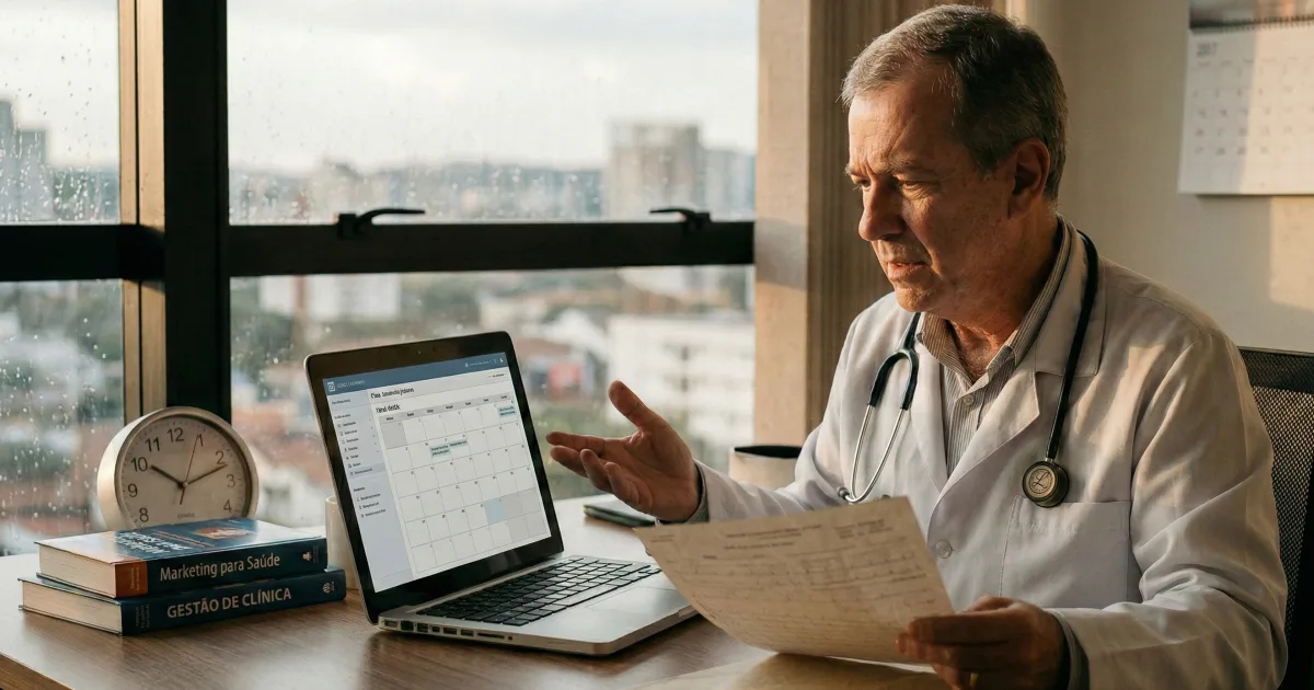 Marketing Digital para Médicos: O Guia Definitivo da Engenharia de Aquisição e Previsibilidade de Agenda