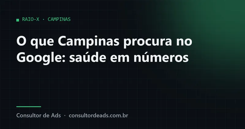 O que Campinas procura no Google: dentista, psicólogo e estética em números